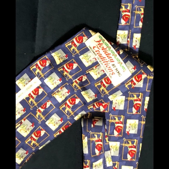 Santa Claus Holiday Edition Mens MMS necktie - Picture 4 of 6